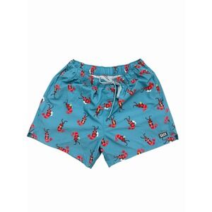 SAXX OH BUOY 5" Swim trunks Cute Shrimp With Cocktails Size Large